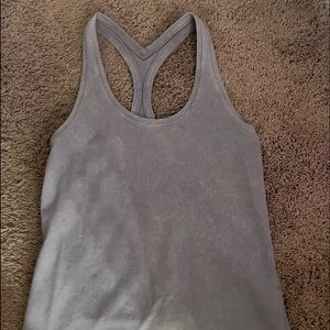 lululemon washed tempest blue cool racerback tank top